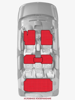 ЭВА коврики «Queen Lux» комплект для Audi 100 (C4)